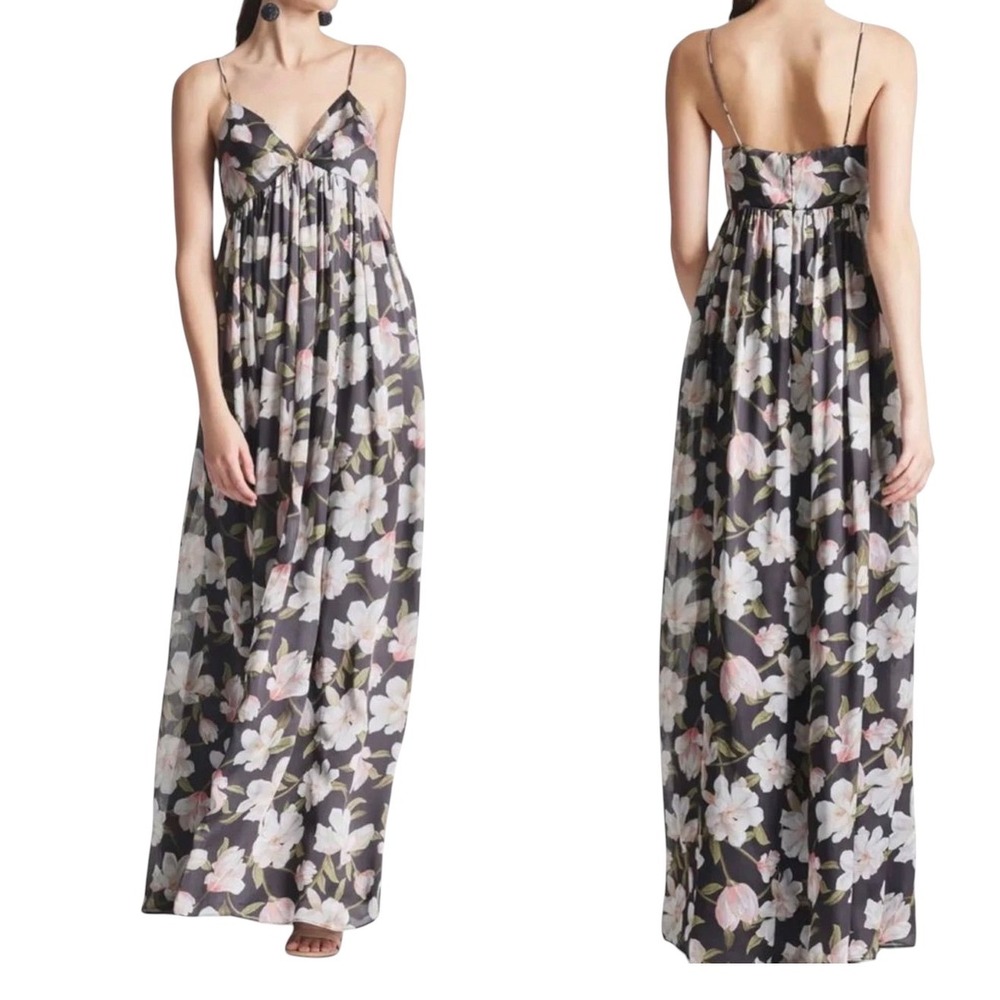 NWT Sachin & Babi Jessica Gown Women 10 Ebony Garden Floral Maxi Dress Feminine